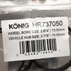 HUB RING SET (4pcs) - 73mm O.D. / 70.5mm
